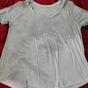 American Eagle Soft & Sexy Green Tie Dye Top